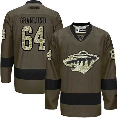 Glued Minnesota Wild #64 Mikael Granlund Green Salute to Service NHL Jersey,We sell and wholesale Glued Minnesota Wild #64 Mikael Granlund Green Salute to Service NHL Jersey on line form chian!